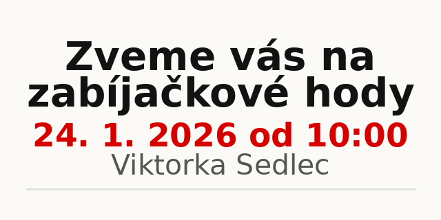zabijackove hody 24.1.2026